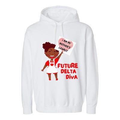 Future Delta Diva Black Sorority 1913 Garment-Dyed Fleece Hoodie