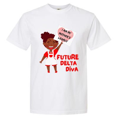 Future Delta Diva Black Sorority 1913 Garment-Dyed Heavyweight T-Shirt