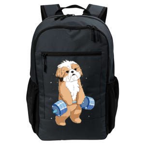 Funny Dog Deadlift Shih Tzu Daily Commute Backpack