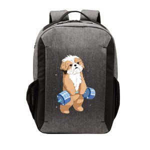 Funny Dog Deadlift Shih Tzu Vector Backpack