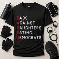 Funny Daddd Dads Against Daughters Dating Democrats Cooling Performance Crew T-Shirt