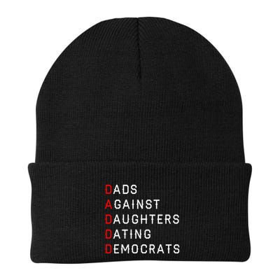 Funny Daddd Dads Against Daughters Dating Democrats Beanie