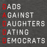 Funny Daddd Dads Against Daughters Dating Democrats Vector Backpack