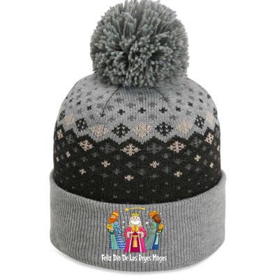 Feliz Dia De Reyes Day Wise Three Kings Tee Happy Epiphany The Baniff Cuffed Pom Beanie