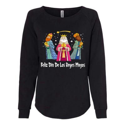 Feliz Dia De Reyes Day Wise Three Kings Tee Happy Epiphany Womens California Wash Sweatshirt