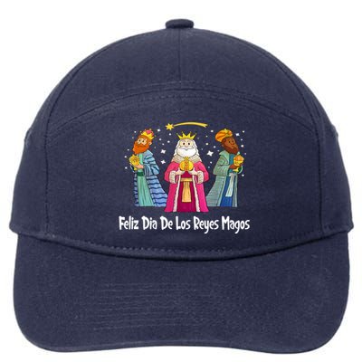 Feliz Dia De Reyes Day Wise Three Kings Tee Happy Epiphany 7-Panel Snapback Hat