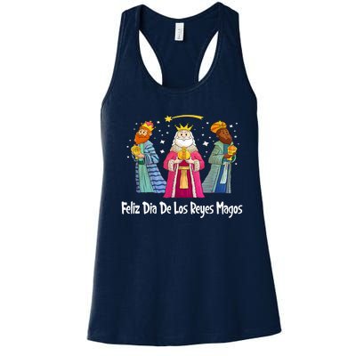 Feliz Dia De Reyes Day Wise Three Kings Tee Happy Epiphany Women's Racerback Tank