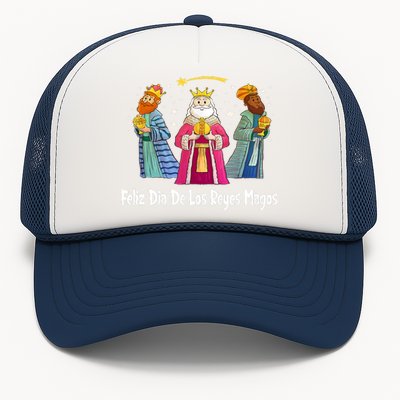 Feliz Dia De Reyes Day Wise Three Kings Tee Happy Epiphany Trucker Hat