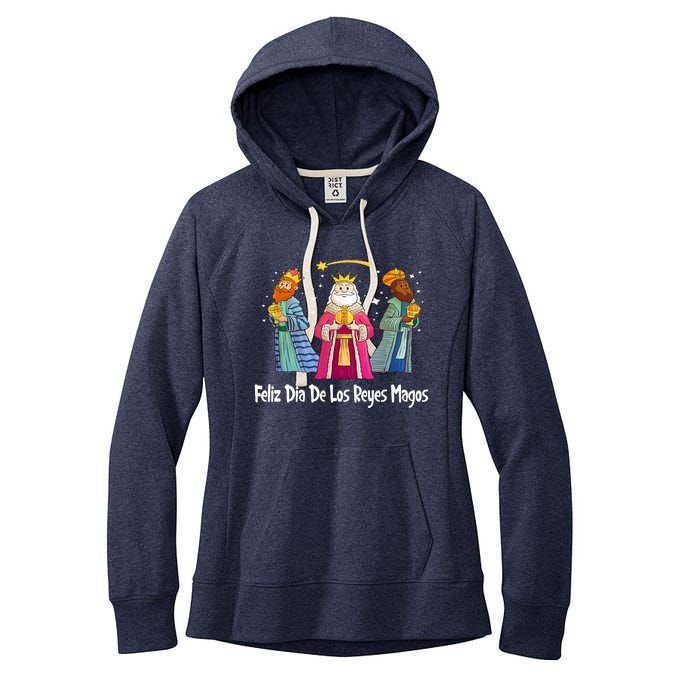 Feliz Dia De Reyes Day Wise Three Kings Tee Happy Epiphany Women's Fleece Hoodie