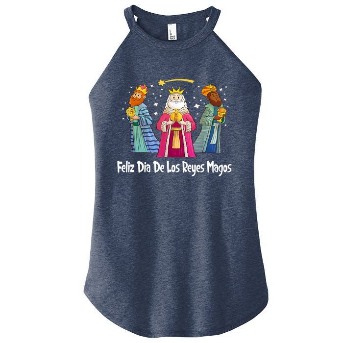 Feliz Dia De Reyes Day Wise Three Kings Tee Happy Epiphany Women's Perfect Tri Rocker Tank