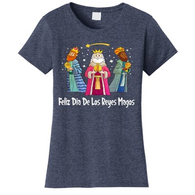 Feliz Dia De Reyes Day Wise Three Kings Tee Happy Epiphany Women's T-Shirt