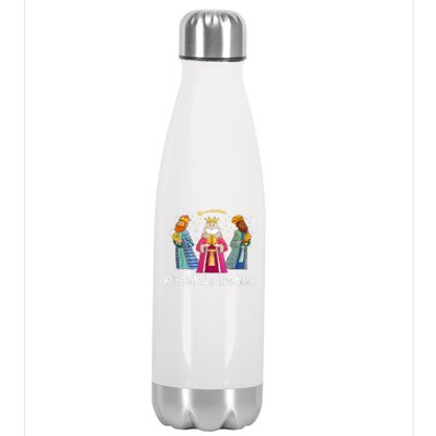 Feliz Dia De Reyes Day Wise Three Kings Tee Happy Epiphany Stainless Steel Insulated Water Bottle