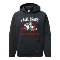 Funny Drug Design Pharmacist Wo Pharmacy Technician Performance Fleece Hoodie