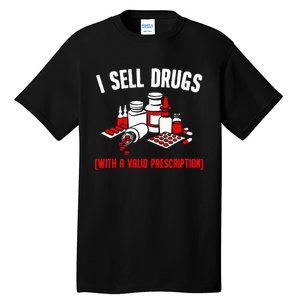 Funny Drug Design Pharmacist Wo Pharmacy Technician Tall T-Shirt