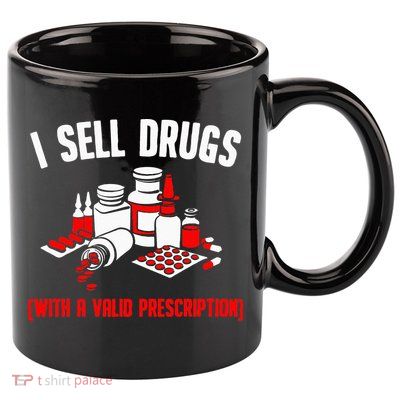 Funny Drug Design Pharmacist Wo Pharmacy Technician 11oz C Handle Ceramic Mug