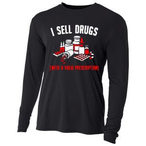 Funny Drug Design Pharmacist Wo Pharmacy Technician Cooling Performance Long Sleeve Crew