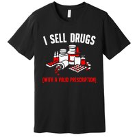 Funny Drug Design Pharmacist Wo Pharmacy Technician Premium T-Shirt