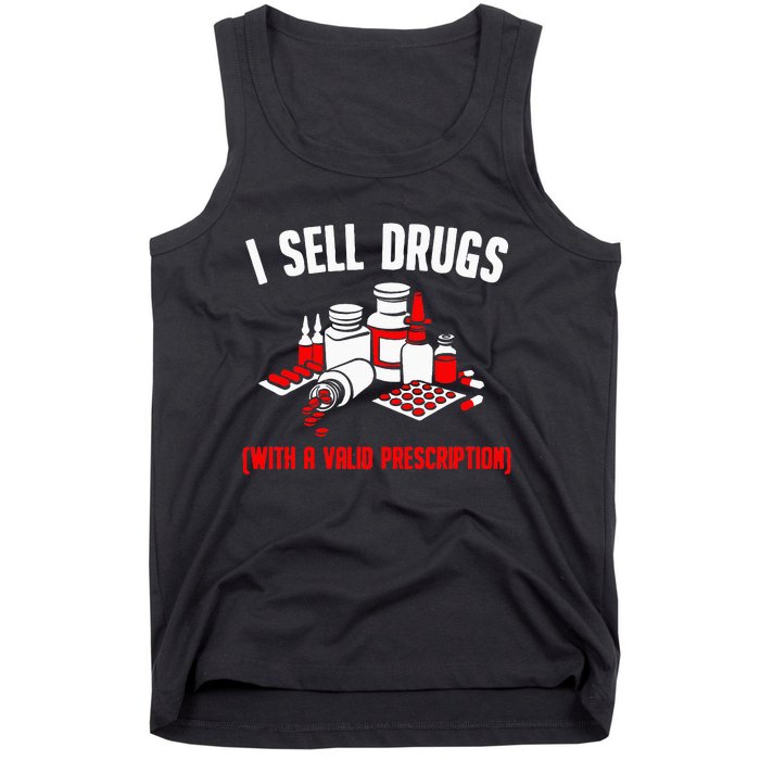 Funny Drug Design Pharmacist Wo Pharmacy Technician Tank Top