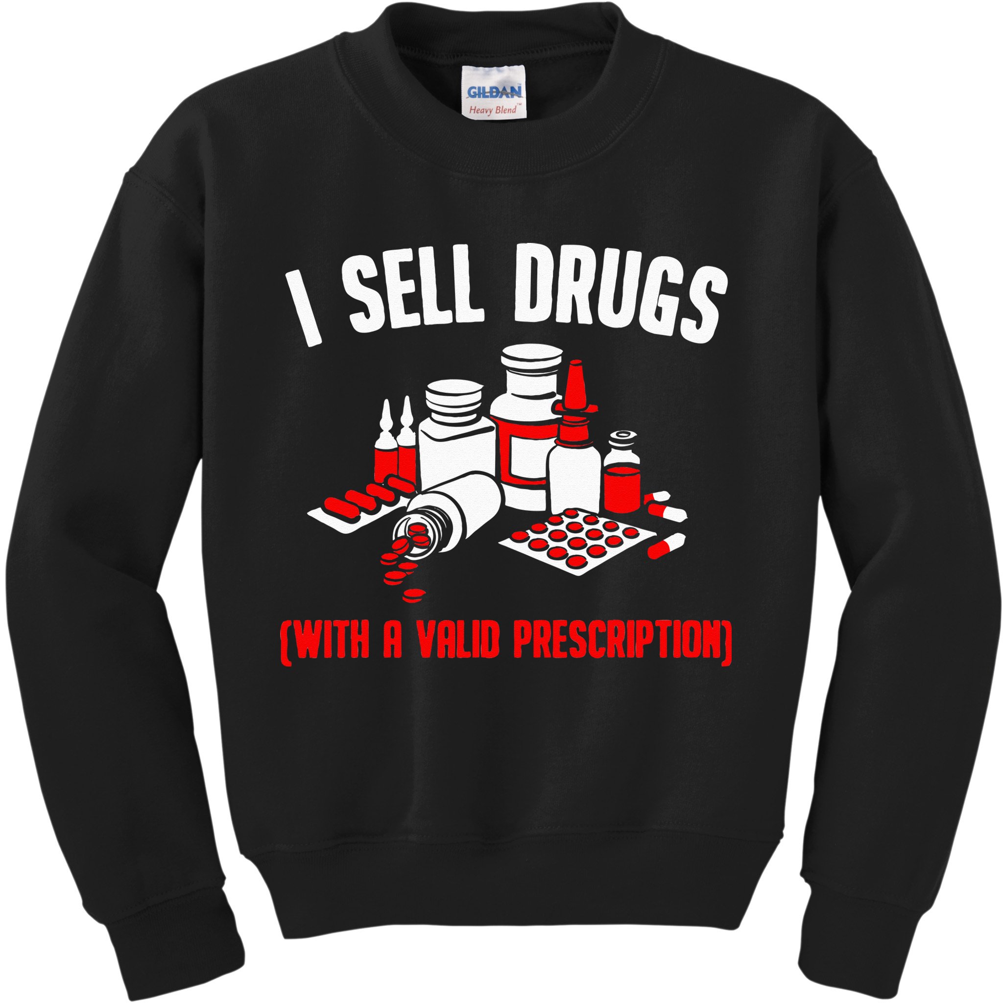 Funny Drug Design Pharmacist Wo Pharmacy Technician Kids Sweatshirt