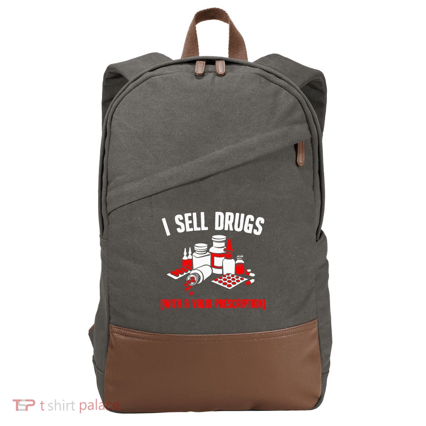 Funny Drug Design Pharmacist Wo Pharmacy Technician Cotton Canvas Backpack