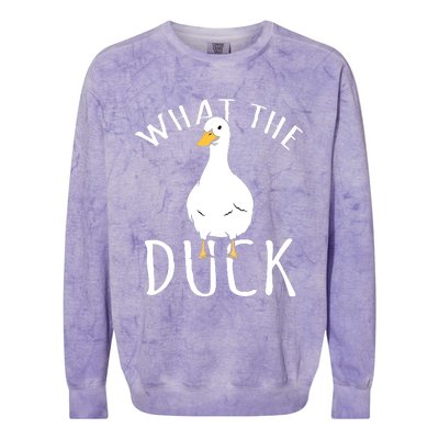 Funny Daddy Duck Rubber Duck Colorblast Crewneck Sweatshirt