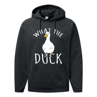 Funny Daddy Duck Rubber Duck Performance Fleece Hoodie