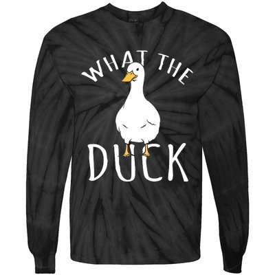 Funny Daddy Duck Rubber Duck Tie-Dye Long Sleeve Shirt