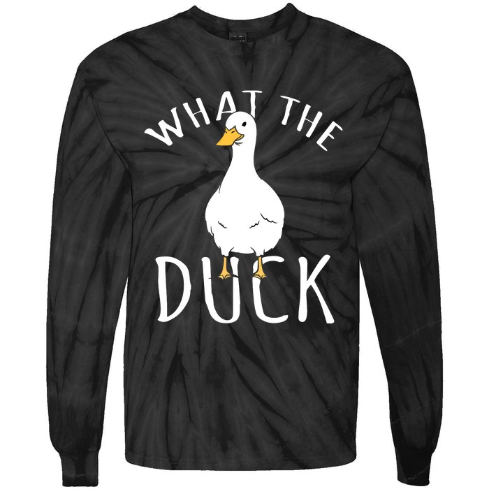 Funny Daddy Duck Rubber Duck Tie-Dye Long Sleeve Shirt