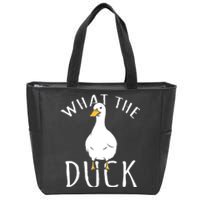 Funny Daddy Duck Rubber Duck Zip Tote Bag