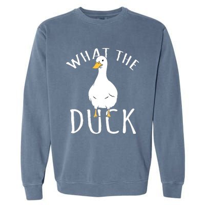 Funny Daddy Duck Rubber Duck Garment-Dyed Sweatshirt