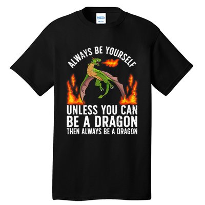 Funny Dragon Design For Men Women Fantasy Dragon Lover Tall T-Shirt