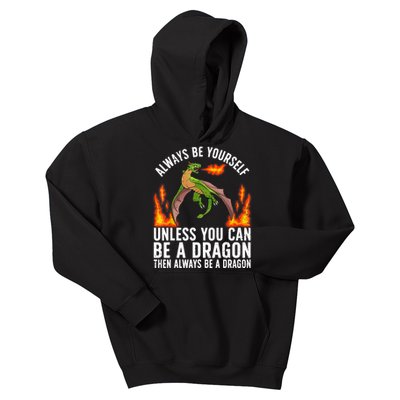 Funny Dragon Design For Men Women Fantasy Dragon Lover Kids Hoodie