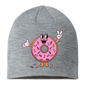 Funny Donu Donut Sprinkles Sustainable Beanie