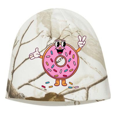 Funny Donu Donut Sprinkles Kati - Camo Knit Beanie