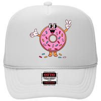 Funny Donu Donut Sprinkles High Crown Mesh Back Trucker Hat