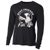 Funny Dalmatian Design Best Friends Dalmation Lovers Cooling Performance Long Sleeve Crew