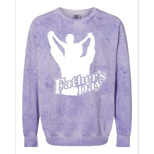 Father's Day Dad And Son Colorblast Crewneck Sweatshirt