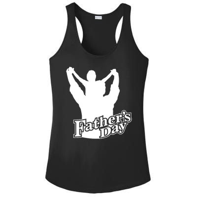 Father's Day Dad And Son Ladies PosiCharge Competitor Racerback Tank