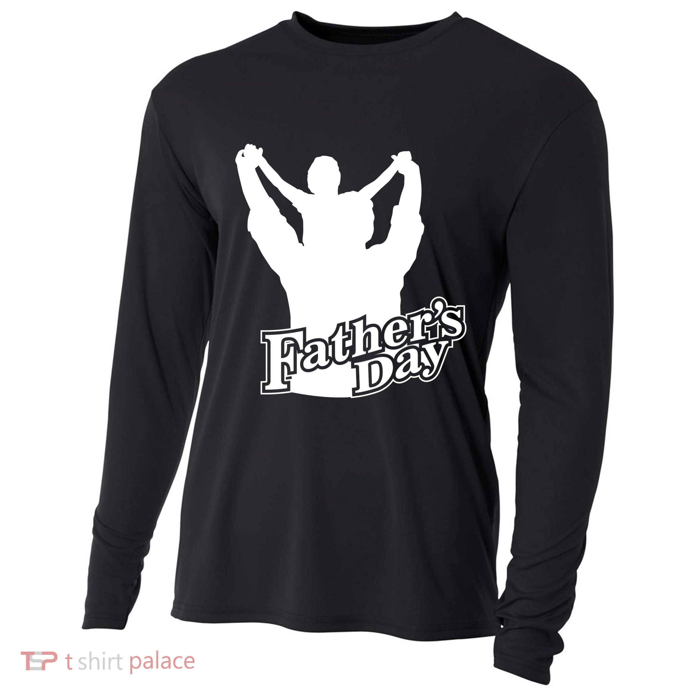 Father's Day Dad And Son Cooling Performance Long Sleeve Crew