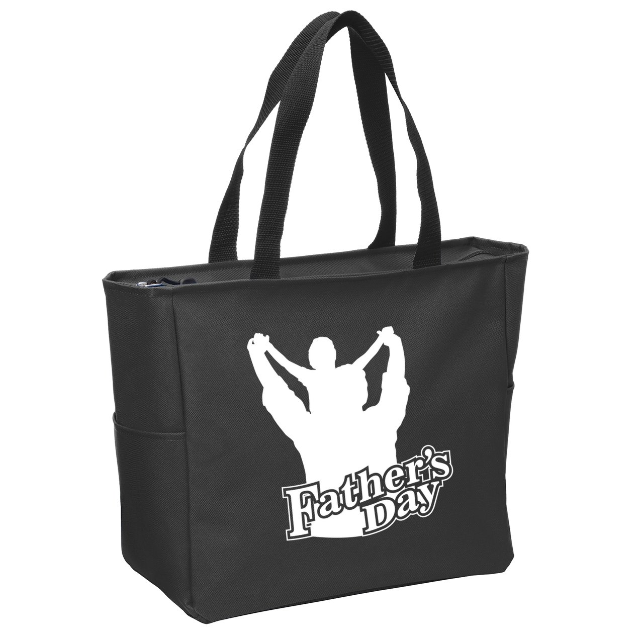 Father's Day Dad And Son Zip Tote Bag