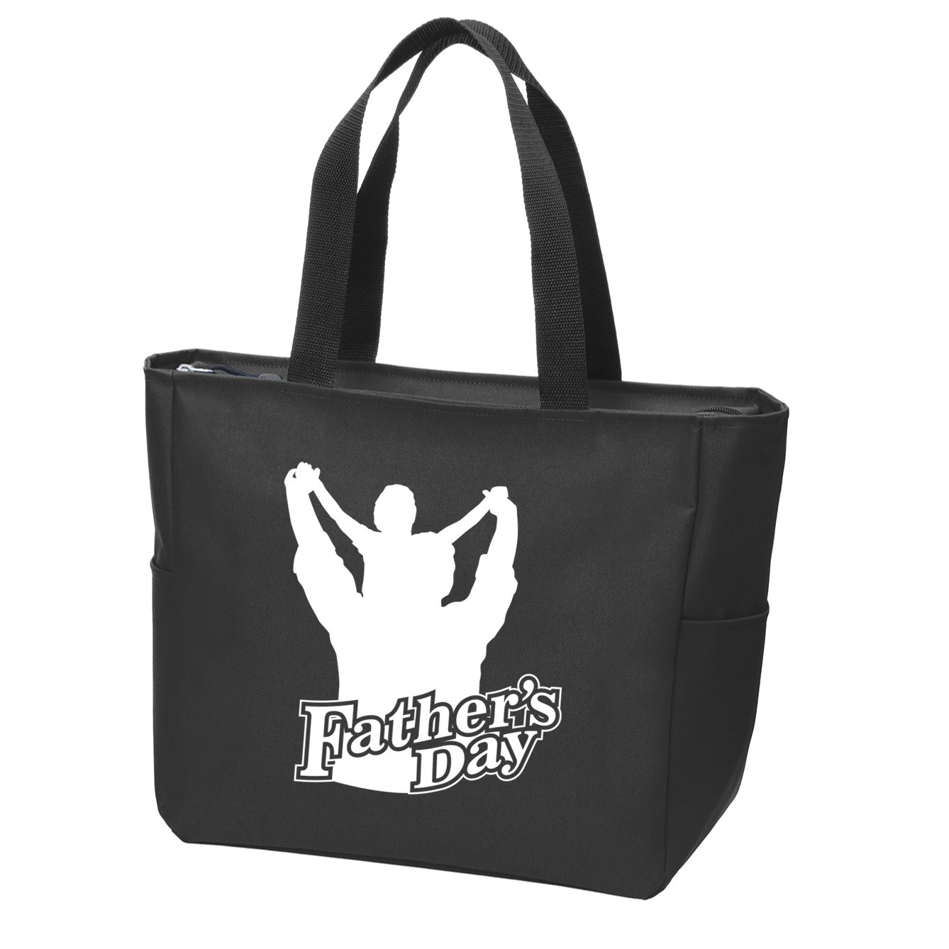 Father's Day Dad And Son Zip Tote Bag