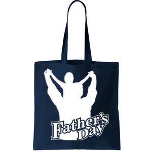 Father's Day Dad And Son Tote Bag