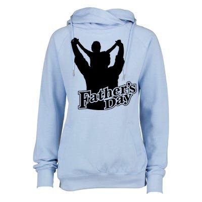 Father's Day Dad And Son Womens Funnel Neck Pullover Hood