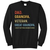 Fathers Day Dad Grandpa Veteran Great Grandpa Sweatshirt