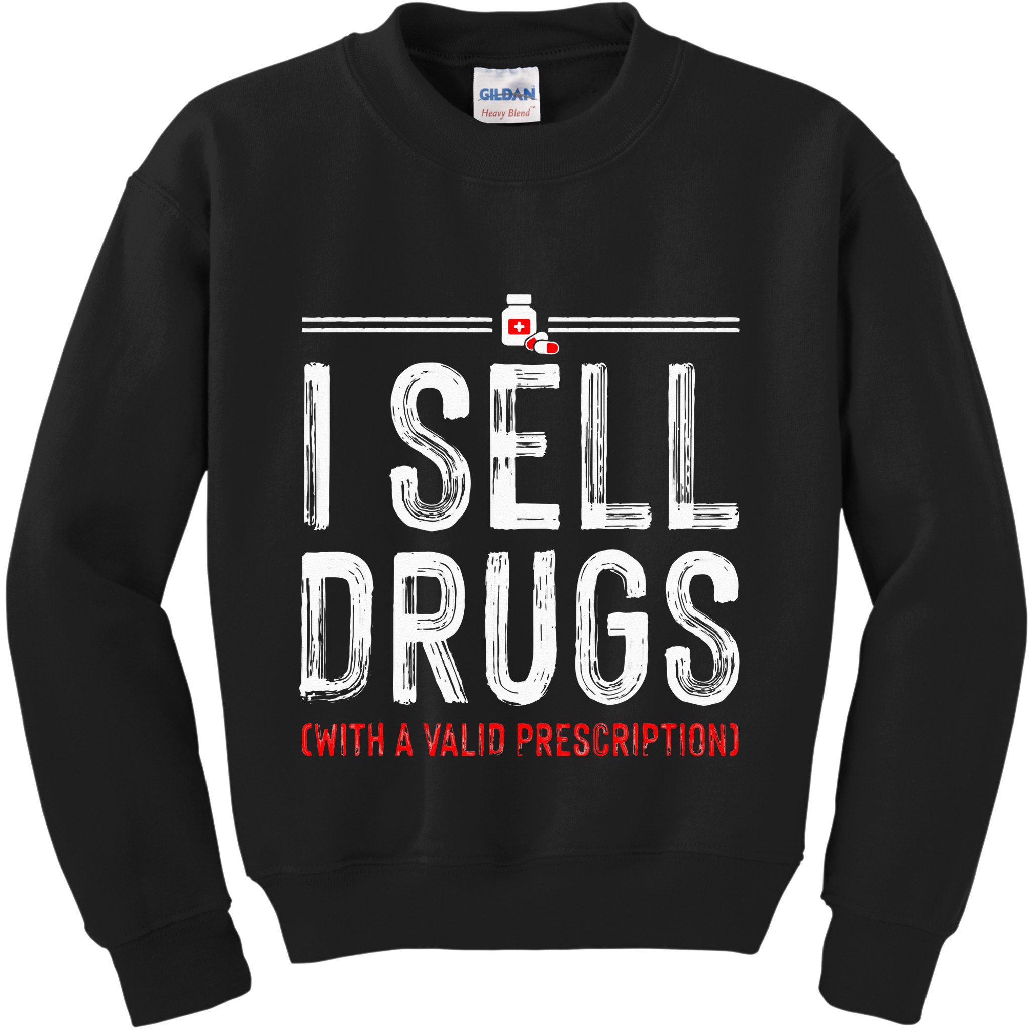 Funny Drug Design Pharmacist Pharmacy Technician Kids Sweatshirt