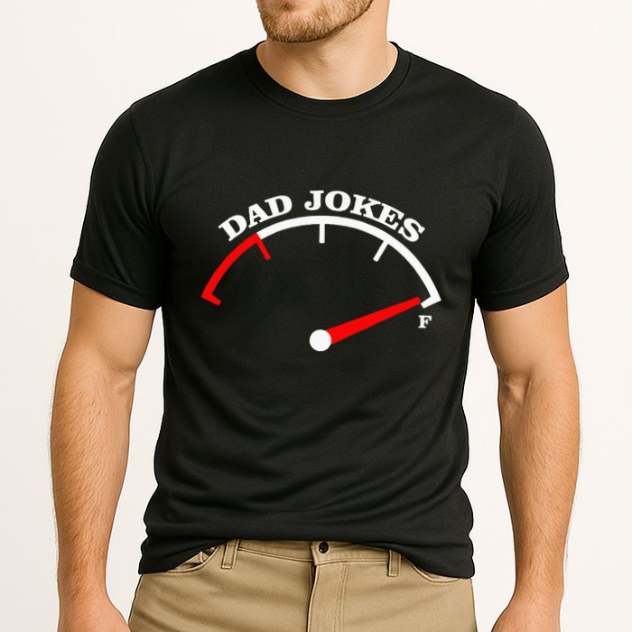 Fathers Day Dad Jokes Fuel Car Pun Loading Father Cooling Performance Crew T-Shirt