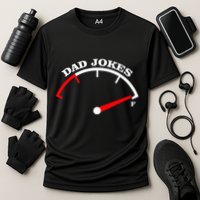 Fathers Day Dad Jokes Fuel Car Pun Loading Father Cooling Performance Crew T-Shirt