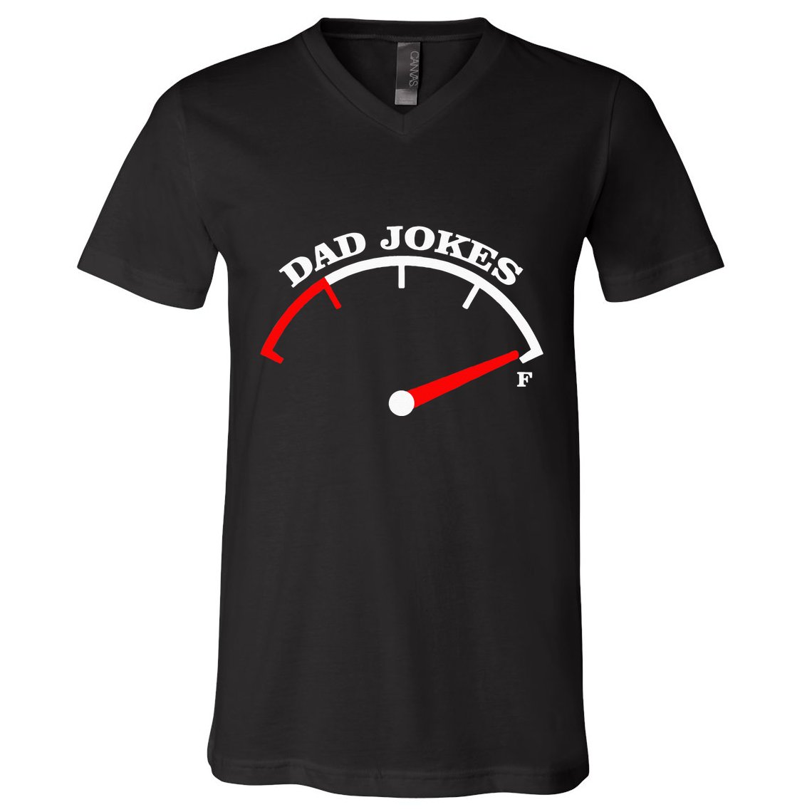 Fathers Day Dad Jokes Fuel Car Pun Loading Father V-Neck T-Shirt