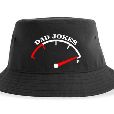 Fathers Day Dad Jokes Fuel Car Pun Loading Father Sustainable Bucket Hat