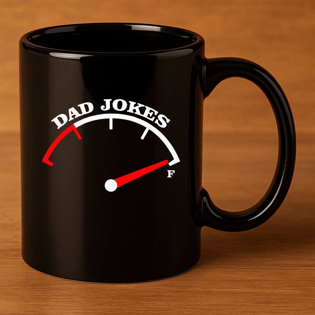 Fathers Day Dad Jokes Fuel Car Pun Loading Father 11oz C Handle Ceramic Mug